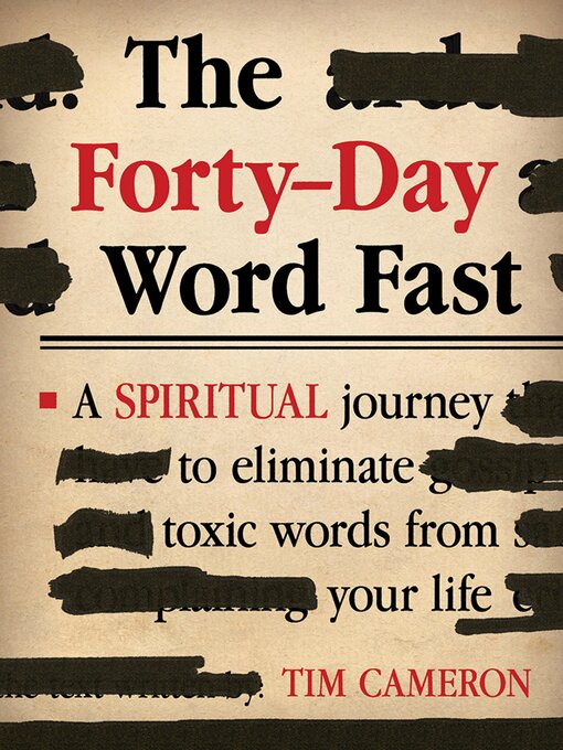 Cover image for The Forty-Day Word Fast